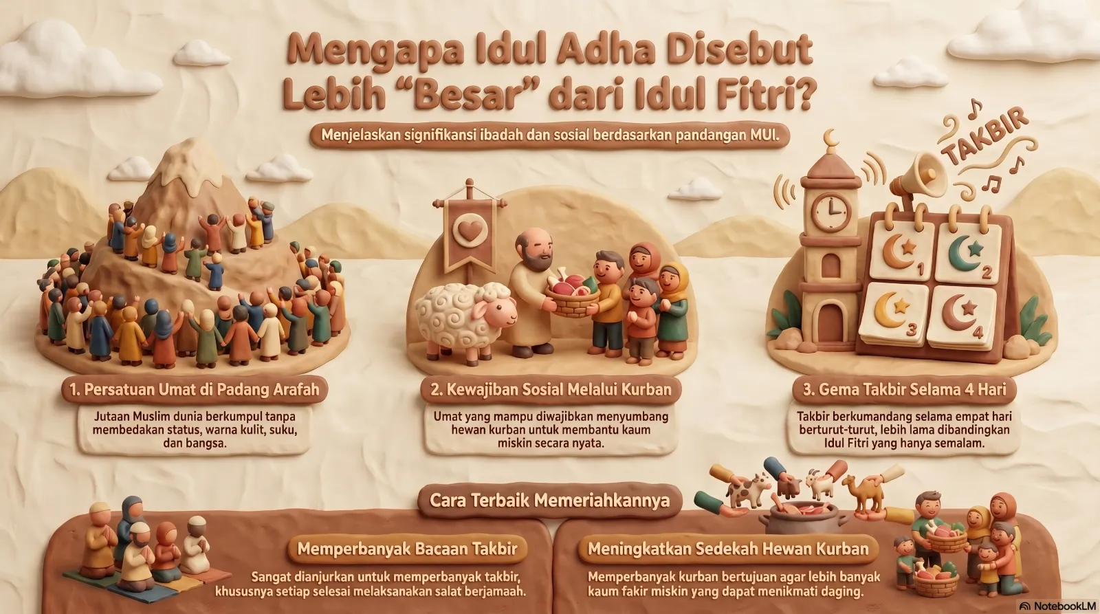 Idul Adha lebih besar dari Idul Fitri